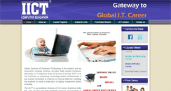 Desktop Screenshot of iicteducation.com